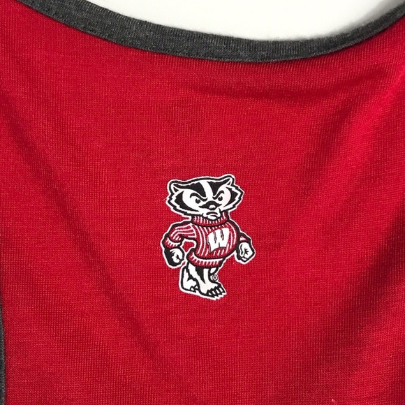 NWT Wisconsin Badgers Women’s Tulip Tank Top - Picture 5 of 14
